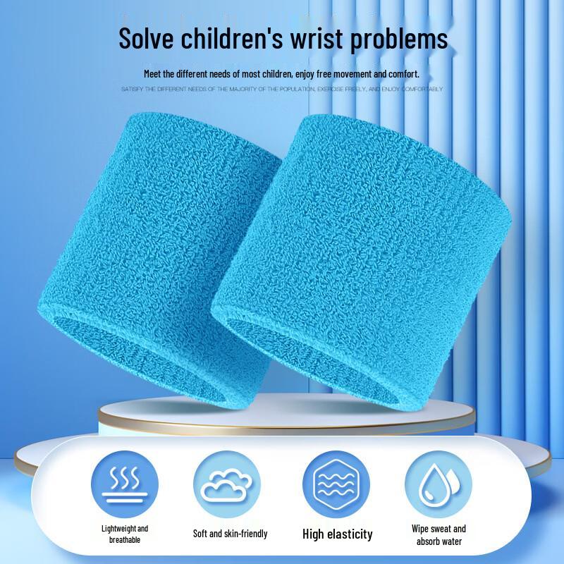 TULX Kids' Sweat-Absorbent Sports Wristbands