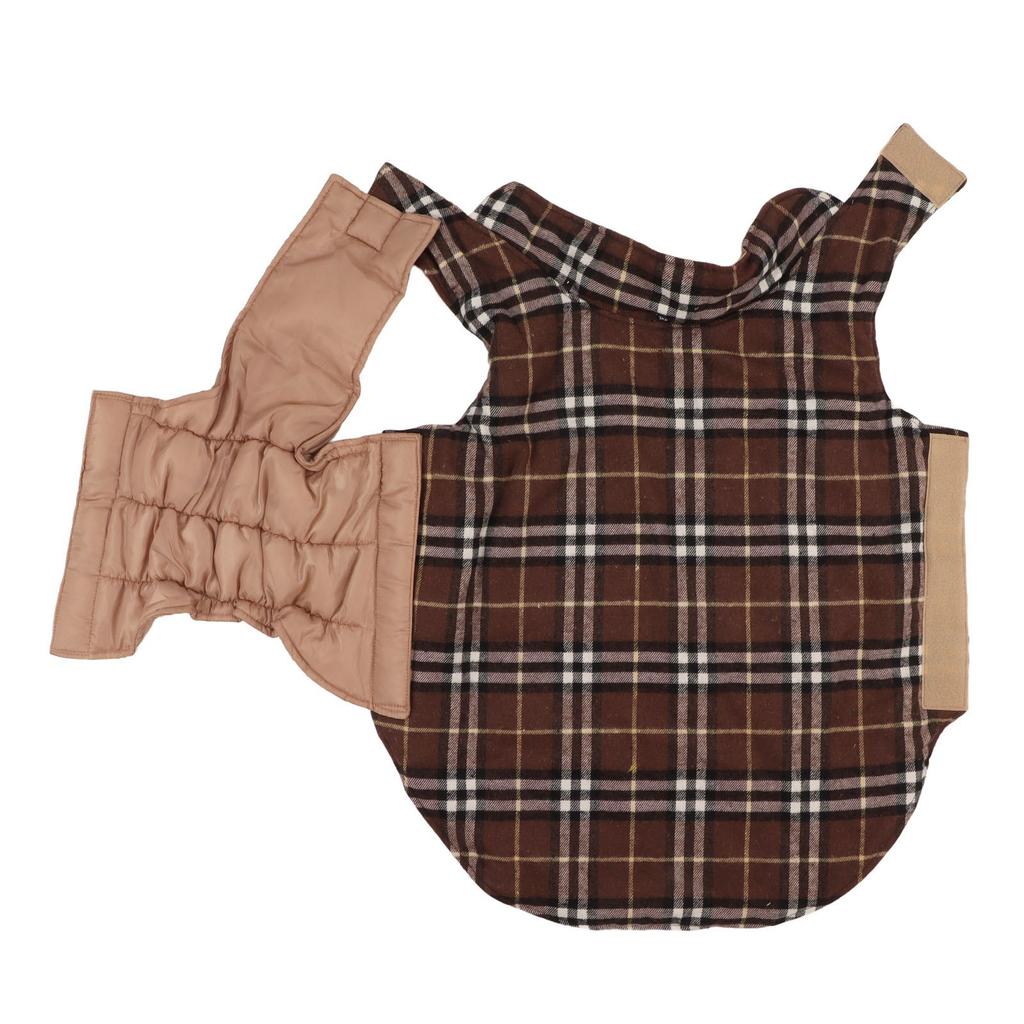 Hunde-Wintermantel, Weste, weiche Polyester-Baumwolle, Herbst, Haustier, kaltes Wetter, Jacke für große Hunde, Kaffee