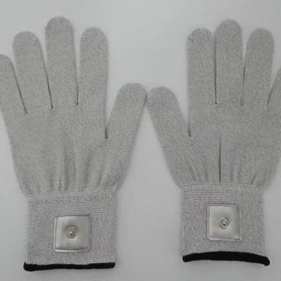20pcs Silver Conductive Fiber Massage Gloves for TENS/EMS for Therapy Hand Massager Anti-static/Anti-skid Electrode Bio Glove