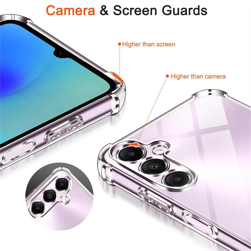 Super Full Body Protect Airbag Soft Clear Handyhülle für Samsung Galaxy S23 S24 Plus s24+ Ultra M14 M34 A15 A25 A35 A55 A05 A05S 4G 5G