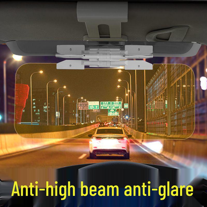 Car Night Vision Anti-Glare Sun Visor: Day/Night Anti-Dazzle Mirror