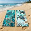 Ocean Turtle Cool Cute Towel For Outdoor Camping Beach Towel Super Absorbent Quick-Drying Summer Towel