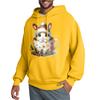 Men's Hooded Sweatshirt, Contrasting Color Sweatshirt, Sports   Casual Jacket