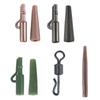 120Pcs Carps Fishing Tackle Set Fishing Accessory Set Including Carps Hook Quick Changes Swivels Anti-Tangles Sleeves