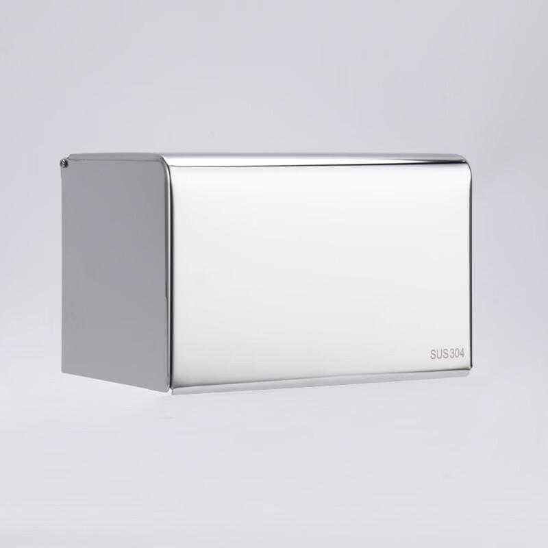 

Stainless Steel Wall-Mounted Toilet Paper Holder with Hook