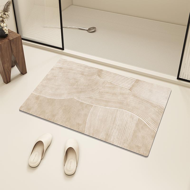 Bath Mat Diatom Mud Absorbent Floor Mats Anti-slip Entrance Doormat Bathroom Carpet Toilet Area Rugs