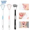 Super Deer Silicone Tongue Scraper 1Pcs Macaron Tonger Brush Cleaning Tools Toothbrush Oral Care Fresh Breath Safe Clean