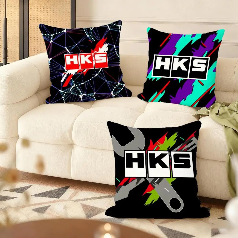 Cool H_Hks Custom Cushion Cover Silky Short Plush Double-Sided Printed Pillow Case For Sofa All Seasons Home Decor Gift