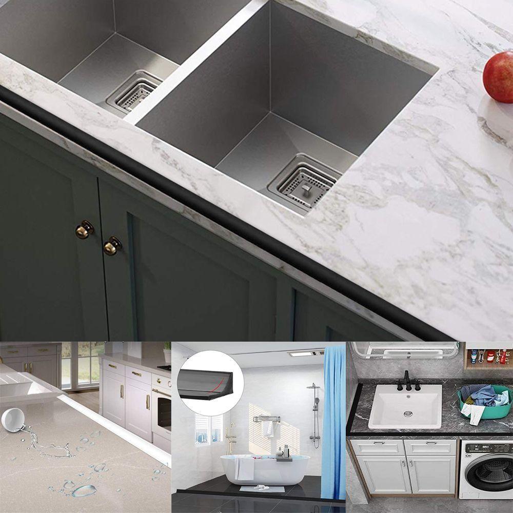 Self-Adhesive Water Retaining Strip Bendable Flood Barrier Water Stopper  Dry and Wet Separation