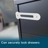 Invisible Child Safety Cabinet Lock No Tool Needed Easy Setups Toddler Proof Home Security Device 1 Set