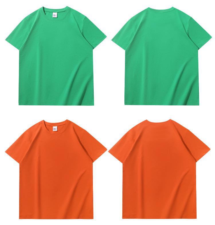 Summer Children's Cotton Short Sleeve Round Neck Loose-Fit School Uniform T-Shirt