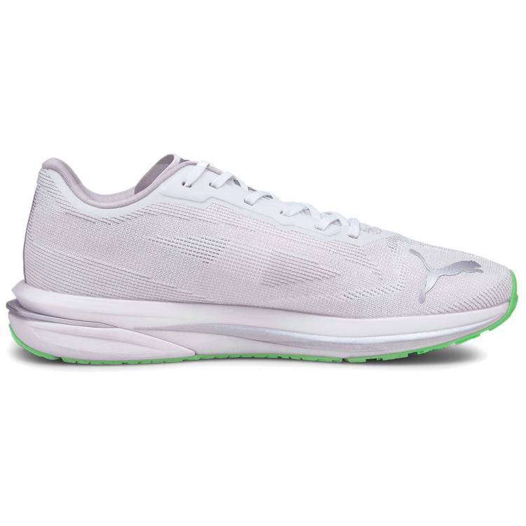 Puma Velocity Nitro 'COOLadapt' (Unisex) White / Black / Elektro Green Running Shoes 195094 01