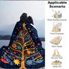1pc Christmas Tree Blanket, Lightweight Flannel Throw Blanket for Sofa, Bed, Travel, Camping, Living Room, Office, Couch071