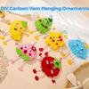 Tecknad Frukt Broderad Docka Hänge Ullbroderi Icke-vävt Tyg Hantverk Barnhantverk