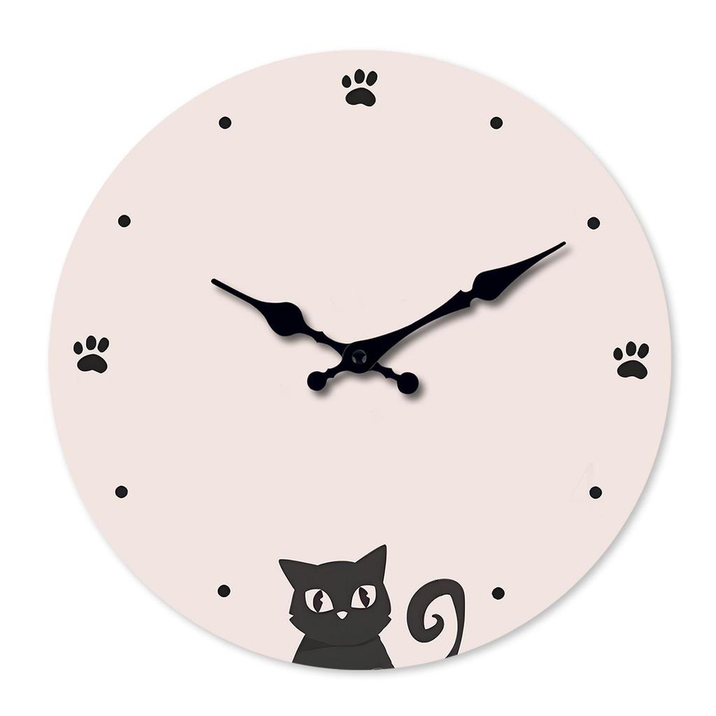 16" Modern Minimalist Wooden Wall Clock - Silent, Cute, Decorative MDF Design