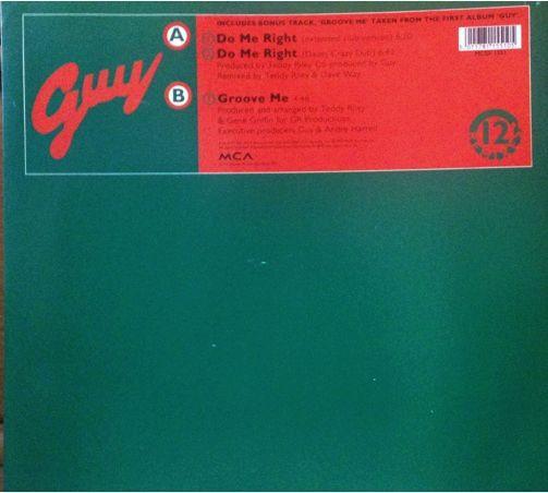 

12inch Record GUY Do Me Right MCSX1551 MCA 1991 UK Rap HipHopRB Used