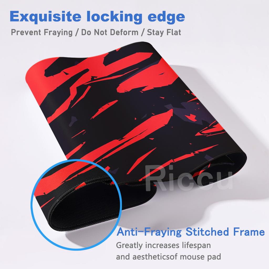Gaming Mouse Pad Strata Liquid Art Design Desk Mats Natural Rubber Non-Slip Game Mousepad Large Computer Keyboard Protective Mat