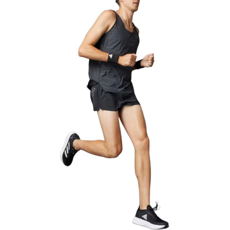 adidas Adizero Running Split Shorts Men Bottoms Black IK9720