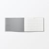 MUJI B5 Starting December Monday White 84854330 Half-Size Planner, Monthly/Weekly, 2025, Start, Gray,