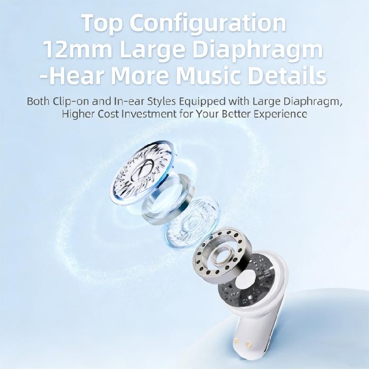 1Set Bluetooth-compatible Wireless Earbuds Providing Noise Isolation Clear Auditory Long Playing time Comfortable Wear