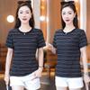 Kurzärmeliges Sport-T-Shirt Damen Sommer Locker Lässig T-Shirt