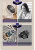 4800mAh Wall-Mounted Silent Folding Luminous Fan for Desktop, Office, or Student Use