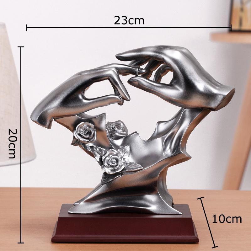 

Статуэтка Обмен кольцами для пар Подарки на годовщину свадьбы Настольные украшения Креативные изделия из смолы Декор для эстетики комнаты