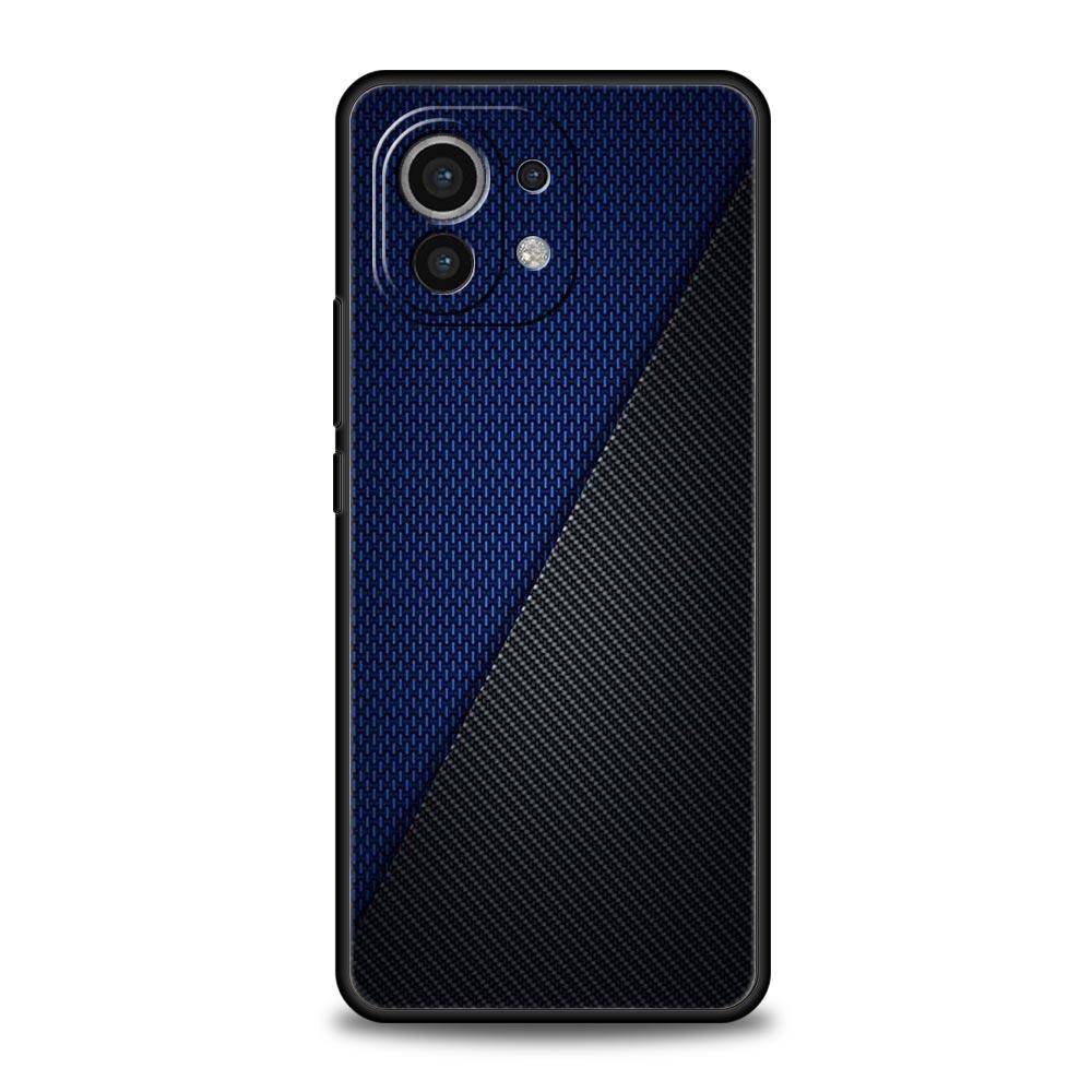 Phone Case For Xiaomi 13 12 11 Lite 12T 11T 10T 9T Mi Poco M4 M3 X4 X3 Pro F4 F3 GT 5G Cover Black Silicone Shell Carbon Fiber