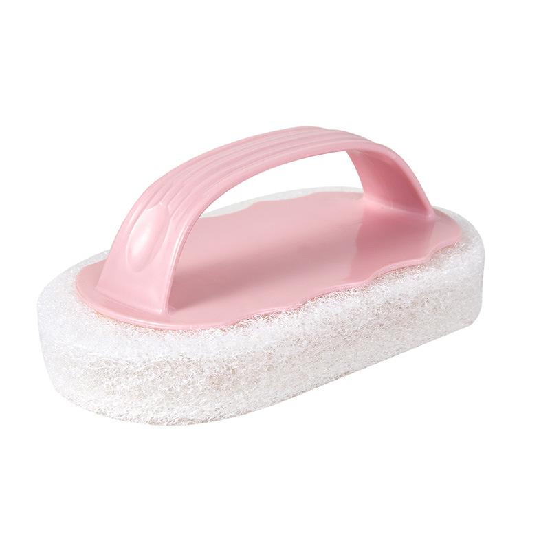 Household Tile Cleaning Brush Nordic Kitchen With Handle Sponge Wipe Multifunctional Plain Bathtub Stove Baijie Brush