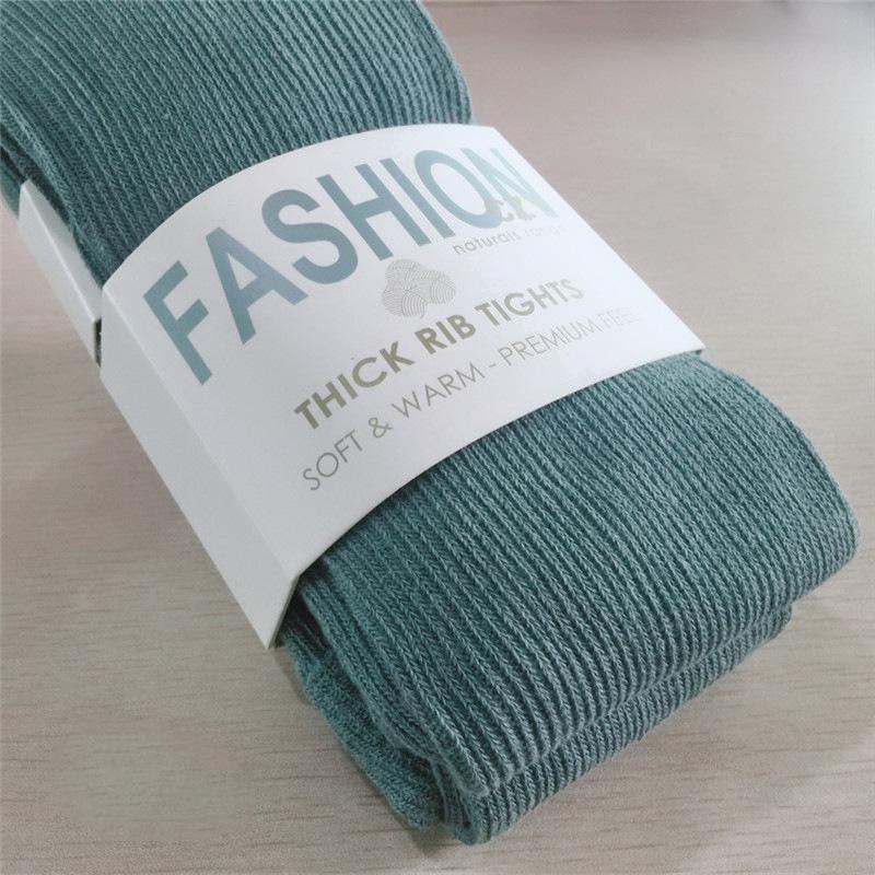 Tlusté teplé pruhované dámské punčochové kalhoty Podzim Zima Punčocháče Bavlněné Pletené punčochy Vícebarevné Collant