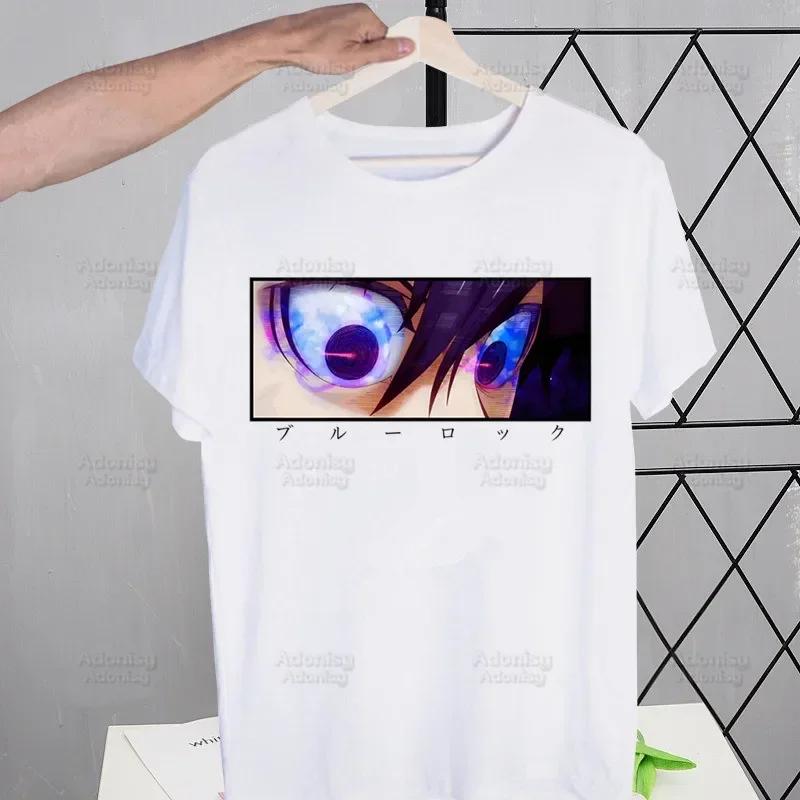 BLUE LOCK Isagi Yoichi T-Shirt Herren Tops T-Shirts Harajuku Seishiro Nagi Meguru Bachira T-Shirt Streetwear Hip Hop Herren T-Shirts