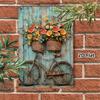 Planche en fer blanc vintage Décor mural Plaque métallique rétro Art pour la maison