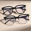 3 Pairs of Rectangular Frame Anti Blue Light Glasses for Men and Women Fashionable Glasses with Simple Style