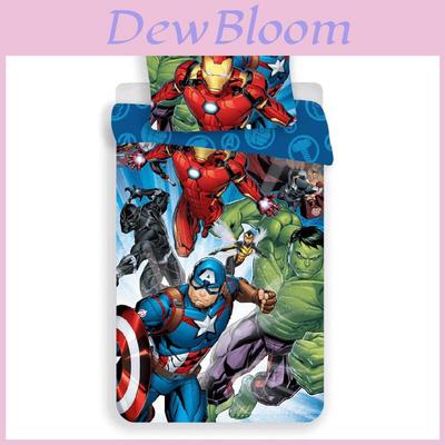 Marvel Avengers Cartoon Pattern Comforter Set For Bed With Print Technology