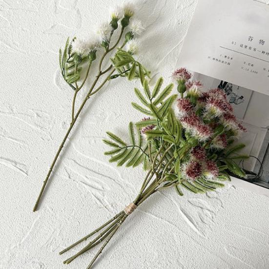 Lifelike Artificial Pompon Mum Fake Silk Kiku Flower Small Chrysanthemum Ball Faux Flower