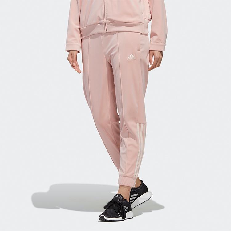 Adidas Knitted Sweatpants Women's Vibrant Pink Moderate Slim Fit Pants GM1453