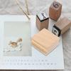 6Pcs Blank Beech Wood Stamps for DIY Engraving Carving Craft Smooth Grip Wooden Seal Blank Stamper Scrapbook Handbook