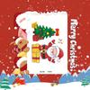 Popular Cartoon Christmas Temporary Tattoos for Kids - Cute Santa and Snowman Sticker Set