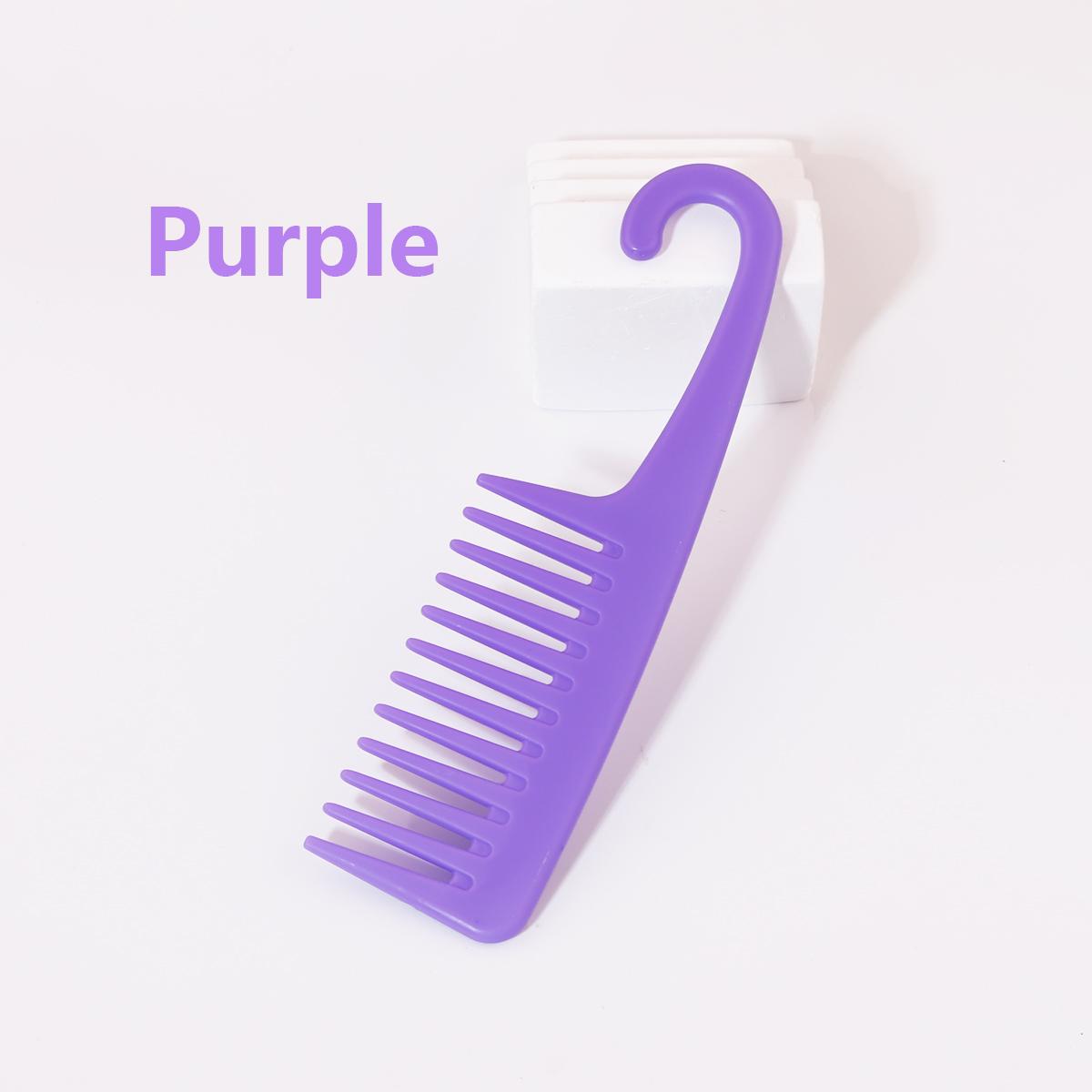 

Расческа для завивки мокрых волос термостойкая и антистатическая расческа для ванной расческа с широкими зубьями инструмент для расчесывания волос с крючком Специальная для париков из натуральных волос