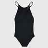 Small breasts sexy big halter strap one-piece swimsuit female slim black high-end Japanese student Korean swimsuit