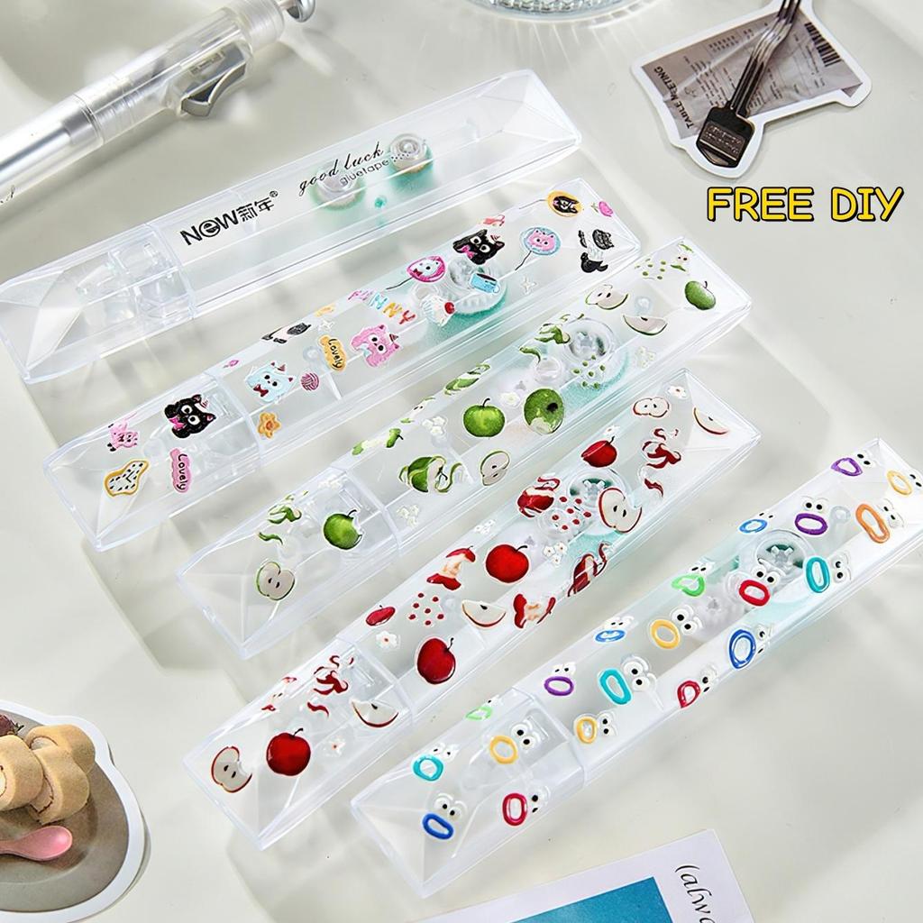 1/4/8/12 Stück Transparentes Klebeband Punkte Doppelseitig Große Kapazität Wesentliche Schreibwaren Für Basteln Scrapbooking Fotos
