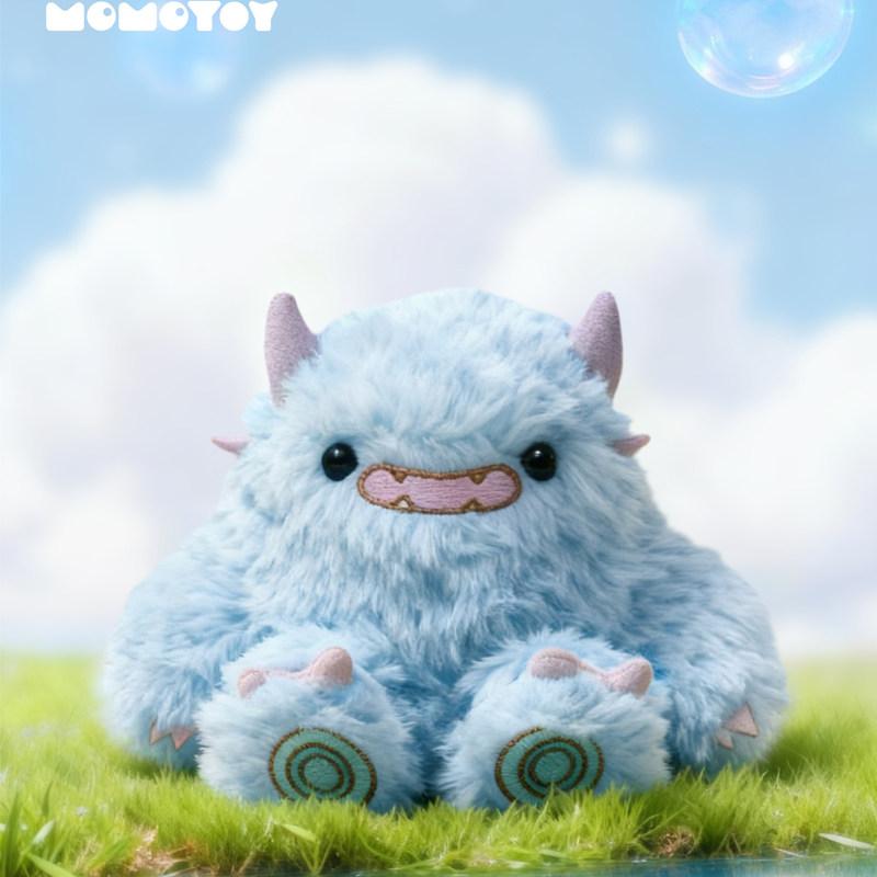 Latest Momotoy Dundun Monster Family Series Plush  Keychain Backpack Decoration Doll Trendy Toys  Birthday Present
