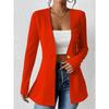 DAFIFY Women's Fashion Casual Solid Color Print Autumn Winter Long Sleeve Jackets & Coats