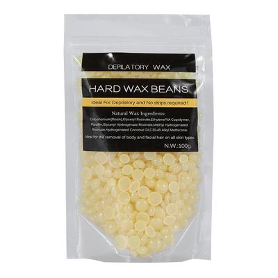 100g Bag No Strip Depilatory Arm Leg Hair Removal Hard Wax Waxing Beans(Honey)