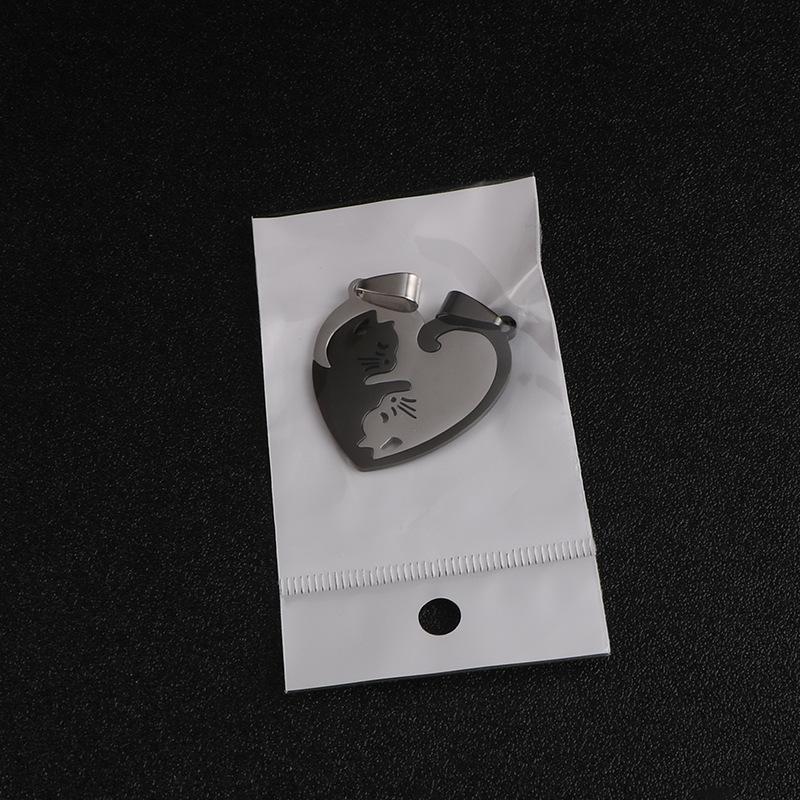 Парное ожерелье с вышивкой котиков - Простой корейский кулон для мужчин и женщин