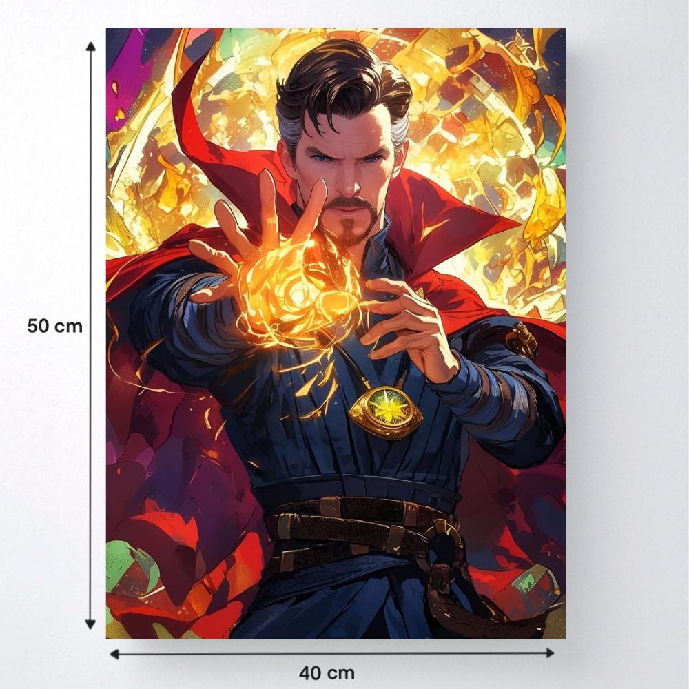 Malowanie Po Numerach Z Ramą Obrazy Do Malowania Marvel Dr.strange 40X50 Cm