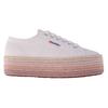Womens/Ladies Cotton Canvas Platform Flatform Trainers