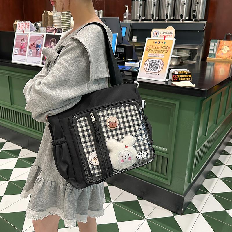 Student Large Capacity Shoulder Bag Women's Crossbody Bag Tote Bag