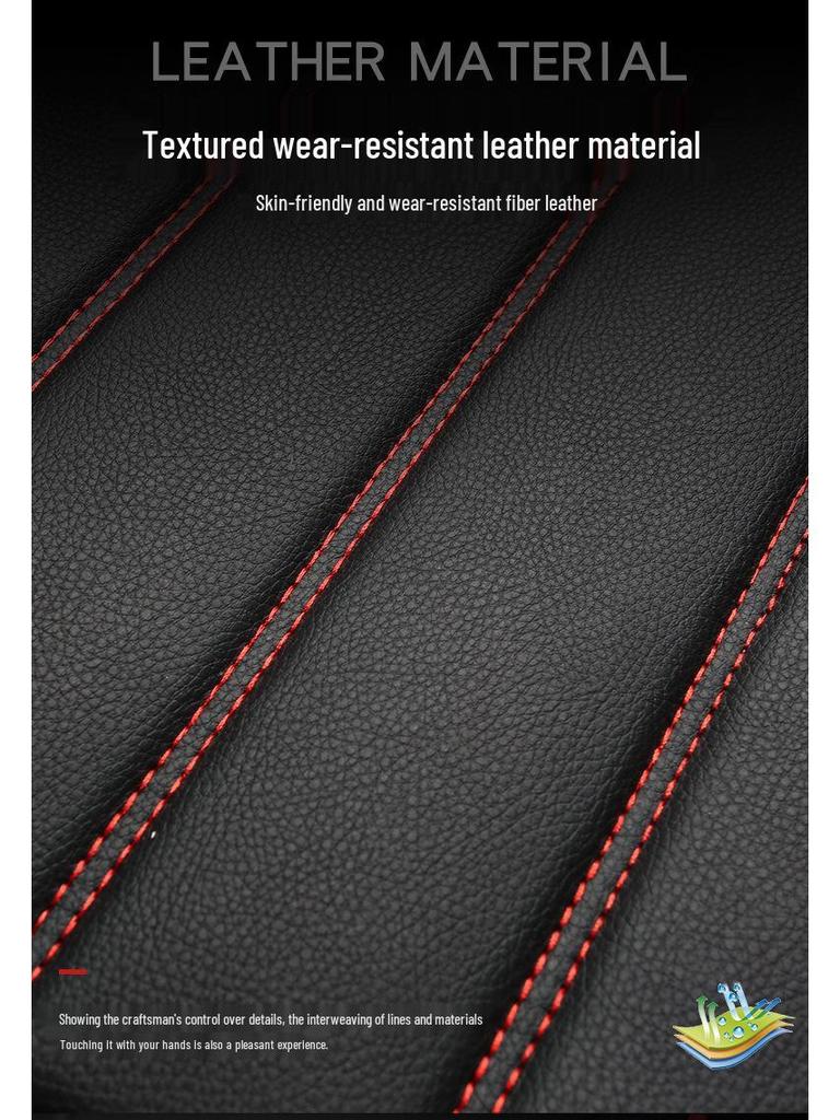 Universal Full Surround Breathable Leather Car Seat Cover for All Seasons