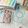 Frosted fine magnetic strip mobile phone case is suitable for Apple 16promax protective case iPhone13/14/15 anti-drop.